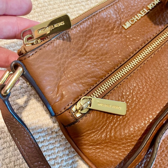 Michael Kors Brown Leather Crossbody Bag - Picture 9 of 13